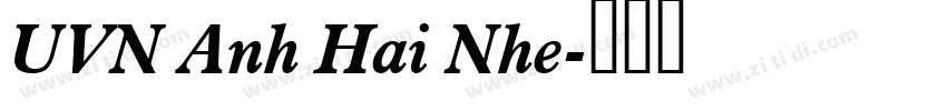 UVN Anh Hai Nhe字体转换